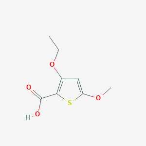 molecular formula C8H10O4S B13775614 3-Ethoxy-5-methoxythiophene-2-carboxylic acid CAS No. 95202-11-2