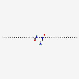 molecular formula C40H81N3O2 B13775621 Octadecanamide, N-(2-aminoethyl)-N-[2-[(1-oxooctadecyl)amino]ethyl]- CAS No. 68155-57-7