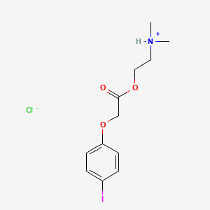 2-[2-(4-iodophenoxy)acetyl]oxyethyl-dimethylazanium;chloride