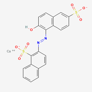 calcium;6-hydroxy-5-[(1-sulfonatonaphthalen-2-yl)diazenyl]naphthalene-2-sulfonate