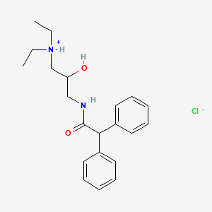 N-(2-Hydroxy-3-diethylaminopropyl)diphenylacetamide hydrochloride