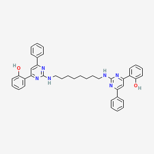 6,6'-{Octane-1,8-diylbis[azanediyl(6-phenylpyrimidin-2-yl-4-ylidene)]}di(cyclohexa-2,4-dien-1-one)