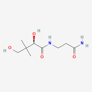 molecular formula C9H18N2O4 B13775695 D-Pantothenamide CAS No. 7757-97-3