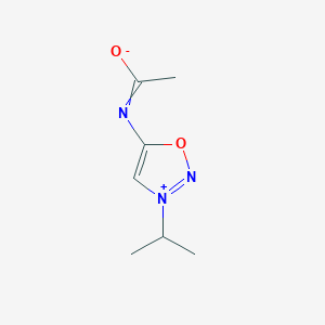 molecular formula C7H11N3O2 B1377572 5-(Acetylamino)-3-(1-methylethyl)-1,2,3-oxadiazolium, inner salt CAS No. 19435-27-9