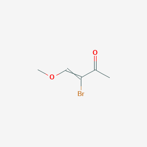 molecular formula C5H7BrO2 B13775725 3-Bromo-4-methoxy-3-buten-2-one 