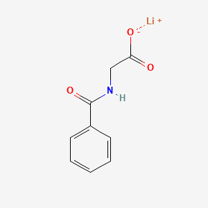 molecular formula C9H8LiNO3 B13775729 Lithium hippurate CAS No. 636-11-3