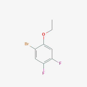 molecular formula C8H7BrF2O B1377575 1-Bromo-2-ethoxy-4,5-difluorobenzene CAS No. 1266253-71-7