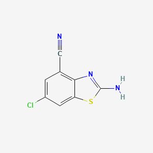 2-Amino-6-chloro-4-benzothiazolecarbonitrile