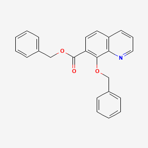 8-(phenylmethoxy)-7-Quinolinecarboxylic acid phenylmethyl ester