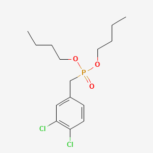 Phosphonic acid, (3,4-dichlorobenzyl)-, dibutyl ester