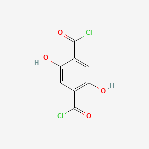 molecular formula C8H4Cl2O4 B13775787 2,5-Dihydroxyterephthaloyl dichloride 