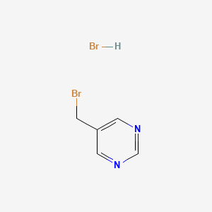 molecular formula C5H6Br2N2 B1377580 5-(Bromomethyl)pyrimidine hydrobromide CAS No. 93224-07-8