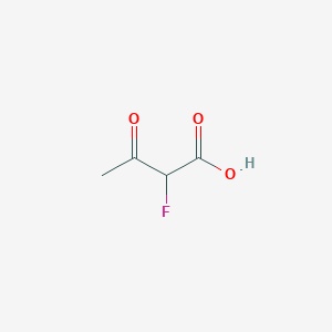 molecular formula C4H5FO3 B13775805 2-fluoro-3-oxoButanoic acid 