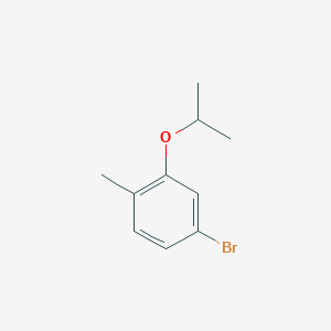 molecular formula C10H13BrO B1377585 4-Bromo-2-isopropoxy-1-methylbenzene CAS No. 1114808-85-3