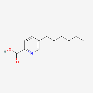 molecular formula C12H17NO2 B13775866 5-Hexyl-2-pyridinecarboxylic acid CAS No. 717-83-9