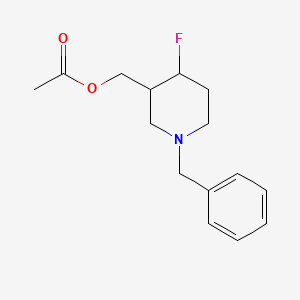 molecular formula C15H20FNO2 B1377593 (1-Benzyl-4-fluoropiperidin-3-YL)methyl acetate CAS No. 1356342-61-4