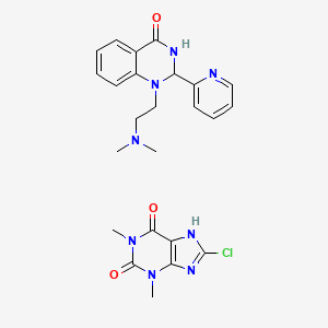 8-chloro-1,3-dimethyl-7H-purine-2,6-dione;1-[2-(dimethylamino)ethyl]-2-pyridin-2-yl-2,3-dihydroquinazolin-4-one