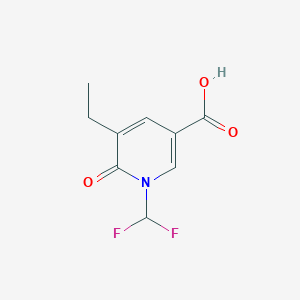 1-(Difluoromethyl)-5-ethyl-6-oxo-1,6-dihydropyridine-3-carboxylic acid