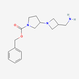 benzyl 3-[3-(aminomethyl)azetidin-1-yl]pyrrolidine-1-carboxylate