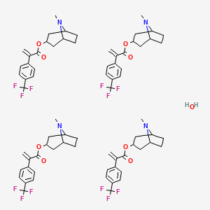 3-Tropanyl 4'-(trifluoromethyl)atropate quarterhydrate