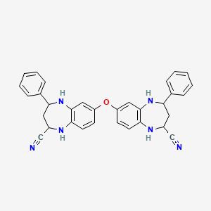 7,7'-Oxybis(2,3,4,5-tetrahydro-4-phenyl-1H-1,5-benzodiazepine-2-carbonitrile)