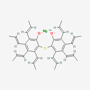 molecular formula C36H40MgO2S B13776071 Magnesium thiobis(tetrapropenylphenolate) CAS No. 68974-78-7