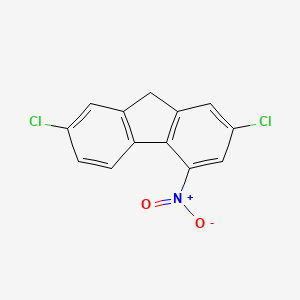 molecular formula C13H7Cl2NO2 B13776087 2,7-dichloro-4-nitro-9H-fluorene CAS No. 92961-04-1