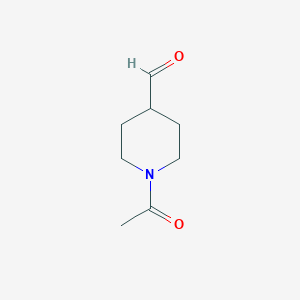 molecular formula C8H13NO2 B137761 1-乙酰基哌啶-4-甲醛 CAS No. 155826-26-9