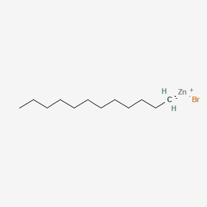 molecular formula C12H25BrZn B13776142 bromozinc(1+);dodecane 