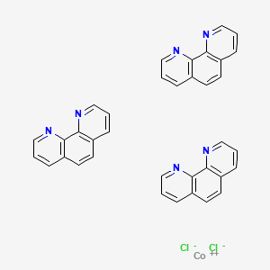 molecular formula C36H24Cl2CoN6 B13776157 Tris(1,10-phenanthroline)cobalt(II) dichloride CAS No. 15136-98-8