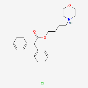 molecular formula C22H28ClNO3 B13776212 2,2-Diphenylacetic acid (4-morpholinobutyl) ester hydrochloride CAS No. 66902-44-1