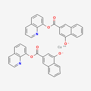 8-Quinolinolium 1'-hydroxy-2'-naphthoate, copper (II) chelate