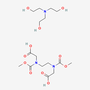 molecular formula C16H31N3O11 B13776235 Ethylenediaminetetraacetic acid, triethanolamine salt CAS No. 66558-66-5