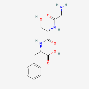 molecular formula C14H19N3O5 B13776241 Glycyl-seryl-phenylalanine CAS No. 87494-17-5