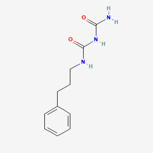 molecular formula C11H15N3O2 B13776280 Biuret, 1-(3-phenylpropyl)- CAS No. 6774-17-0