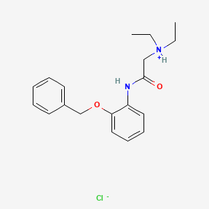 Acetanilide, 2'-benzyloxy-2-diethylamino-, hydrochloride