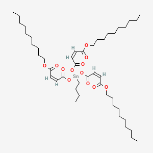 Decyl (Z,Z,Z)-6-butyl-6-((4-(decyloxy)-1,4-dioxobut-2-enyl)oxy)-4,8,11-trioxo-5,7,12-trioxa-6-stannadocosa-2,9-dienoate