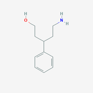 molecular formula C11H17NO B1377669 5-Amino-3-phenylpentan-1-ol CAS No. 1429481-77-5