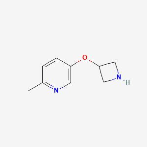 molecular formula C9H12N2O B1377671 5-(氮杂环丁-3-氧基)-2-甲基吡啶 CAS No. 1400762-70-0