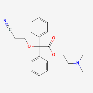 Acetic acid, (2-cyanoethoxy)diphenyl-, 2-(dimethylamino)ethyl ester