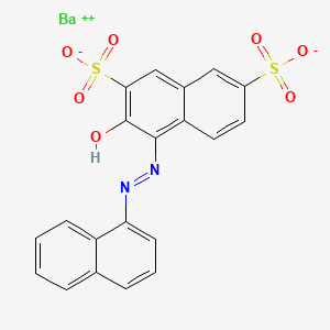 B13776739 barium(2+);3-hydroxy-4-(naphthalen-1-yldiazenyl)naphthalene-2,7-disulfonate CAS No. 68399-74-6