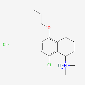 1-Naphthylamine, 1,2,3,4-tetrahydro-8-chloro-N,N-dimethyl-5-propoxy-, hydrochloride