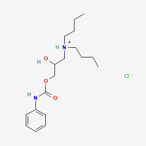 3-(Dibutylamino)-2-hydroxypropyl carbanilate hydrochloride