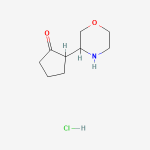 molecular formula C9H16ClNO2 B1377680 2-(吗啉-3-基)环戊酮盐酸盐 CAS No. 1443982-02-2