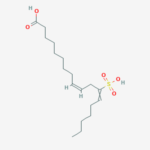 9,12-Octadecadienoic acid, 12-sulfo-, (9Z)-