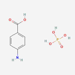 (4-Carboxyphenyl)azanium; dihydrogen phosphate