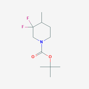 molecular formula C11H19F2NO2 B1377690 叔丁基 3,3-二氟-4-甲基哌啶-1-羧酸酯 CAS No. 1373502-94-3