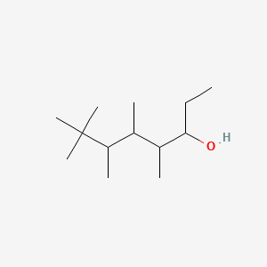 4,5,6,7,7-Pentamethyloctan-3-ol