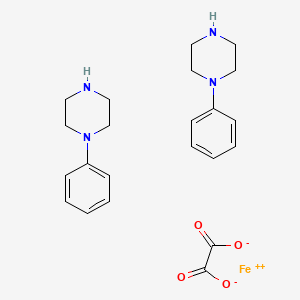 IRON, (ETHANEDIOATO(2-)-O,O')BIS(1-PHENYLPIPERAZINE-N(sup 1),N(sup 4))-