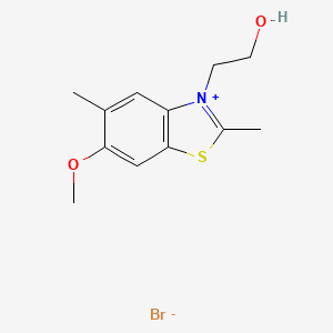 Benzothiazolium, 3-(2-hydroxyethyl)-6-methoxy-2,5-dimethyl-, bromide